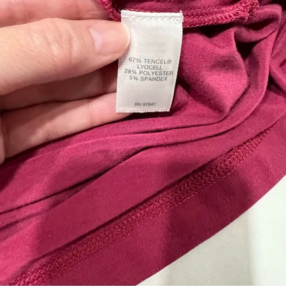 J.Jill Raspberry Fit Twist Back Tunic Medium Petite - Picture 6 of 9